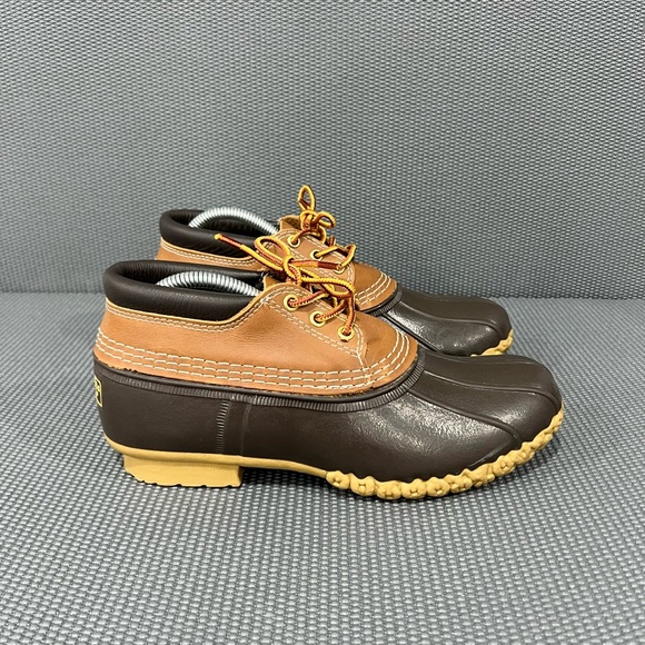 LL Bean Women's Bean Boots Gumshoes Rubber Moc Style Duck Boot Garden Shoes Sz 9 - Picture 1 of 9